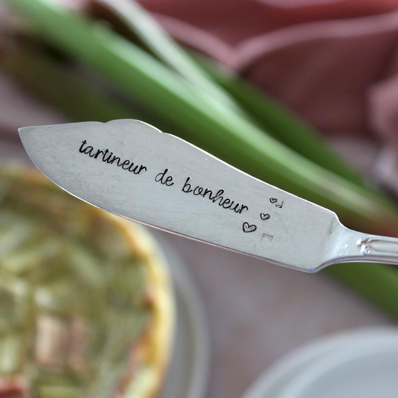 Couteau à beurre gravé "tartineur de bonheur"